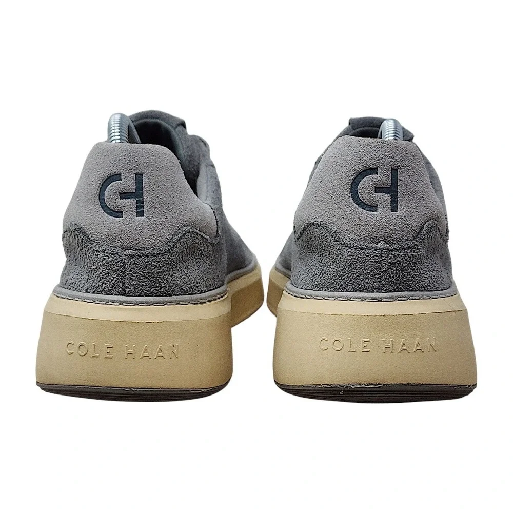 Cole Haan GrandPro 360 Topspin 8W Mens Grey Suede Low Top Sneakers C36116‎ Wide